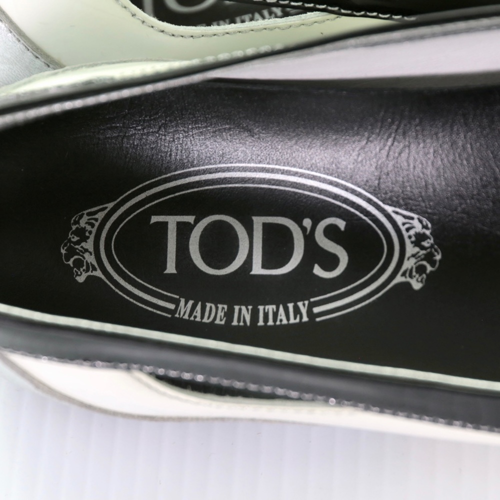 Tod’s Patent Leather Lace Up Ballet Driving Flats Shoes Womens 6.5M/36.5 Italy - Picture 6 of 9